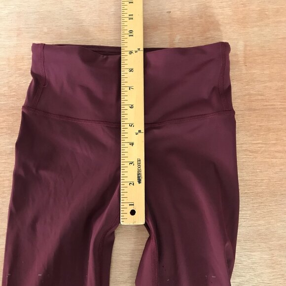 Lululemon Speed Wunder Mid Rise Tight 28" Leggings Women 2 Purple Speckle - Picture 8 of 15